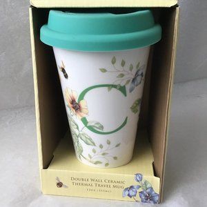 BRAND NEW Lenox Double Ceramic Thermal Travel Mug